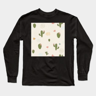 Cactus Pattern Long Sleeve T-Shirt